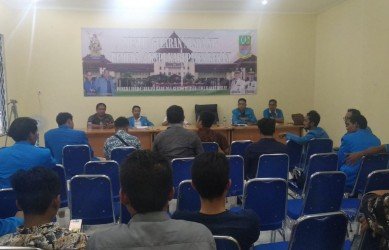 Rapat Koordinasi dan Rapat Panitia MUSDA XIV di Gedung KNPI Kabupaten Bekasi, Rabu (05/02).