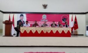 Reses masa sidang pertama Tahun 2020 yang dilaksanakan Anggota DPRD Kabupaten Bekasi dari Fraksi PDI Perjuangan, Nyumarno, Sabtu (01/02).