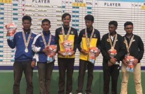 Atlet Golf Kabupaten Bekasi, Kevin C. Akbar dan Randy A.M.B tampil sebagai juara di nomor Foursome dan menyumbangkan satu medali emas bagi Kabupaten Bekasi di hari kelima Porda XIII Jawa Barat, Jum'at (05/10).