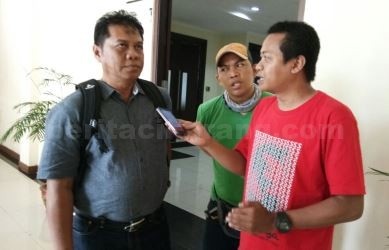 Kuasa Hukum Fukhis, Zaenul saat ditemui usai beraudiensi dengan Satpol PP Kabupaten Bekasi di ruang rapat Sekda, Komplek Perkantoran Pemkab Bekasi, Kamis (10/08).