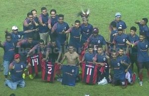 Persipura juara Liga 1 U-19 usai menang tipis 0-1 atas Persib di final Liga 1 U-19 yang berlangsung di Stadion Wibawa Mukti, Selasa (07/11) malam. | Foto : @persipura_mania