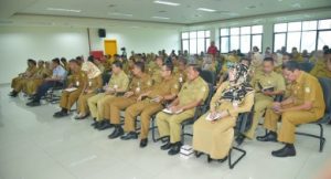 ASN di gedung Kantor Pemkab Bekasi