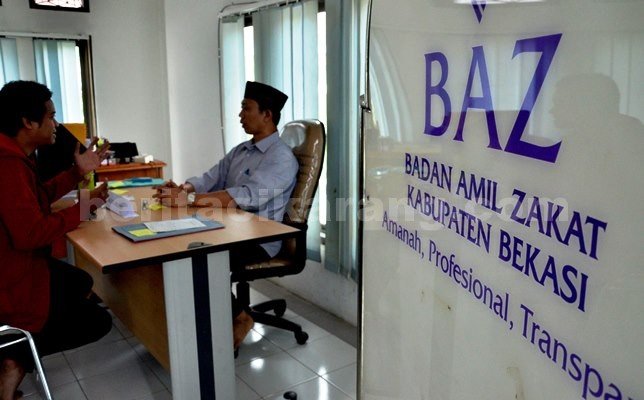 Penyaluran Zakat, Infaq dan Shodakoh melalu Baznas Kabupaten Bekasi.