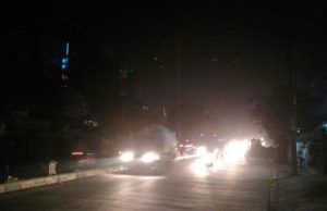 Jl. Raya Cikarang - Cibarusah gelap gulita akibat padamnya lampu PJU. Kondisi ini berpotensi menimbulkan kecelakaan lalu lintas, apalagi disepanjang jalan tersebut juga terdapat sejumlah galian pipa PDAM