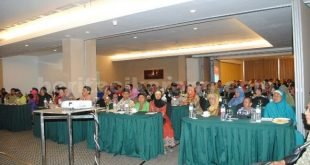 sekitar 200 orang penyandang disabilitas yang menghadiri sosialisasi pelaksanaan Pilkada yang diselengaran oleh Kesbangpol Kabupaten Bekasi di Grand Zury Hotel Jababeka.