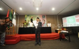 Ketua DPC PKB Kabupaten Bekasi saat menghadiri Pendidikan Kader Pertama (PKP) Partai Kebangkita Bangsa, Minggu (22/05).
