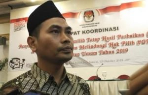 Ketua KPU Kabupaten Bekasi, Jajang Wahyudin.