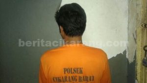 Tersangka curanmor yang ditangkap Unit Reskrim Polsek Cikarang Barat, Rabu, (31/08).