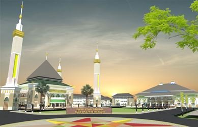 Design yang disiapkan untuk rencana alih fungsi ex-bangunan Islamic Center di Tambun Utara.