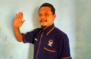 Ketua DPC Partai Nasdem Kecamatan Karang Bahagia, Mulyadi Aji Sarosa.