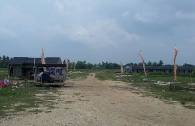 Lokasi proyek pembangunan perumahan Puri Sukatani Residence yang berada di Desa Sukamulya, Kecamatan Sukatani.