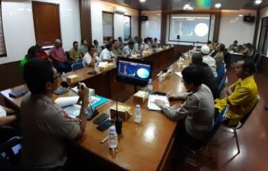 Rapat Koordinasi Forum Komunikasi Lalu Lintas yang digelar di Mapolres Metro Bekasi, Selasa (23/07) pagi