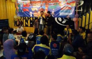 Kegiatan buka puasa bersama dan santunan anak yatim oleh Cikarang Satria Club di Cafe On Up Pasir Gombong, Kecamatan Cikarang Utara, Minggu (26/05) kemarin