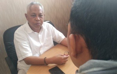 Sarifudin saat ditemui sebelum menghadiri persidangan dengan agenda mendengarkan keterangan saksi di Pengadilan Negeri Cikarang, Rabu (25/09).