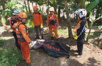 Ebil alias Muhammad Gabriel (7) ditemukan dalam keadaan meninggal dunia oleh Tim SAR Gabungan, Selasa (30/04).