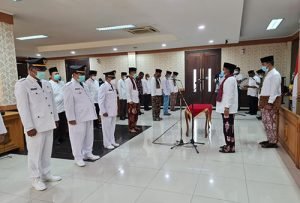 Pelantikan kepala perangkat daerah Kabupaten Bekasi, Jum'at (15/01).