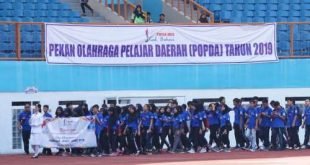 Pekan Olahraga Pelajar Daerah (Popda) tingkat Kabupaten Bekasi 2019