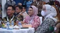 Pj. Bupati Bekasi, Dani Ramdan saat menghadiri Seminar Nasional dalam rangka Hari Anti Korupsi Sedunia (Hakordia) Tingkat Jawa Barat Tahun 2022 di Aula Gedung Sate Bandung, Selasa (06/12).