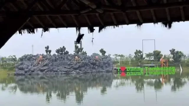 Salah satu destinasi wisata unggulan Kabupaten Bekasi, Danau Tambelang