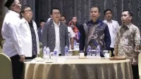 Pj Bupati Bekasi Dani Ramdan menggelar silaturahmi dengan anggota DPR RI Daerah Pemilihan (Dapil) VII Jawa Barat