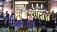 Pemerintah Kabupaten Bekasi menggelar Pelatihan dan Uji Kompetensi Sertifikasi Tenaga Terampil Konstruksi, Kamis (23/11).