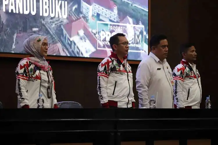 Pelepasan kontingen Kabupaten Bekasi untuk mengikuti ajang Pekan Olahraga Pemerintah Daerah (Porpemda) Ke 15 tingkat Jawa Barat tahun 2023.