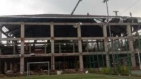 Proses pembangunan tahap pertama venue squash Kabupaten Bekasi di tahun 2023 lalu. Keterbatasan anggaran membuat pembangunan venue dilakukan secara bertahap atau multi years.