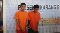 Polisi menangkap dua pelaku pencurian kendaraan bermotor (curanmor) yang beraksi di Underpass Cibitung, Jalan Bosih Raya, Kelurahan Wanasari, Kecamatan Cibitung, Kabupaten Bekasi.
