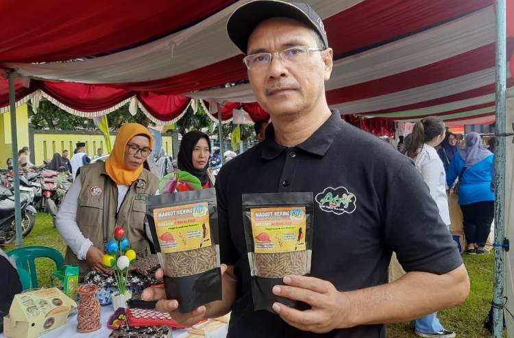 Maggot kering memiliki nilai ekonomis lebih tinggi.