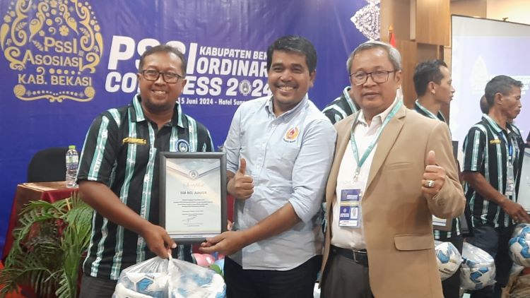 Jelang Poprov XV Jabar Tahun 2026, KONI Kabupaten Bekasi mendorong ASKAB PSSI membuat rumusan terbaik dalam meningkatkan prestasi cabang olahraga sepakbola di acara Kongres Biasa ASKAB PSSI Kabupaten Bekasi Tahun 2024.