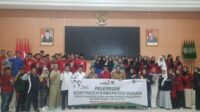 Pelepasan Kontingen Kabupaten Bekasi untuk berlaga di ajang Pekan Olahraga dan Seni Antar Pondok Pesantren Tingkat Daerah (Pospeda) Jabar 2024.