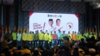 Rapat konsolidasi Partai Golkar untuk menenangkan pasangan calon bupati dan wakil bupati Dani Ramdan – Romli di Pilkada Kabupaten Bekasi.