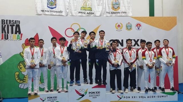 Jawa Barat menduduki puncak klasemen sementara perolehan medali hingga H-2 penutupan Pekan Olahraga Nasional (PON) XXI Aceh-Sumut 2024.  