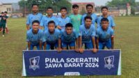 Tim sepak bola asal Kabupaten Bekasi, yakni Bekasi United kokoh bertengger di puncak klasemen sementara Grup I Piala Soeratin U-17 Jawa Barat usai menaklukan Patriot Kota Bekasi.