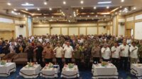 Pelaksanaan Rapat Kerja (Raker) 2024 Koni Kabupaten Bekasi yang berlangsung di Hotel Sahid Jaya Lippo Cikarang, Minggu 26 Januari 2025. Raker ini membahas persiapan dalam menghadapi Babak Kualifikasi (BK) Porprov Jawa Barat.