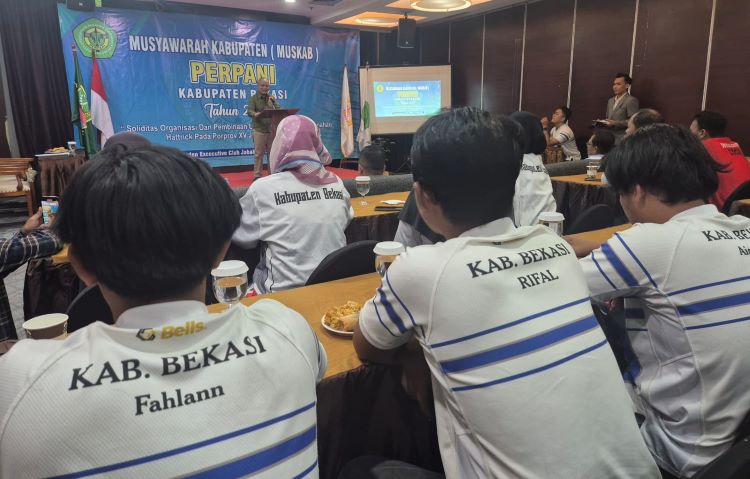 Musyawarah Kabupaten (Muskab) 2025 yang berlangsung di Hotel President Executive Club Jababeka, Rabu (30/04).