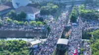 Ribuan masyarakat Kabupaten Bekasi mengikuti Aksi Bela Palestina di area Stadion Wibawamukti, Kelurahan Sertajaya, Kecamatan Cikarang Timur, Minggu (19/11/2023) lalu.