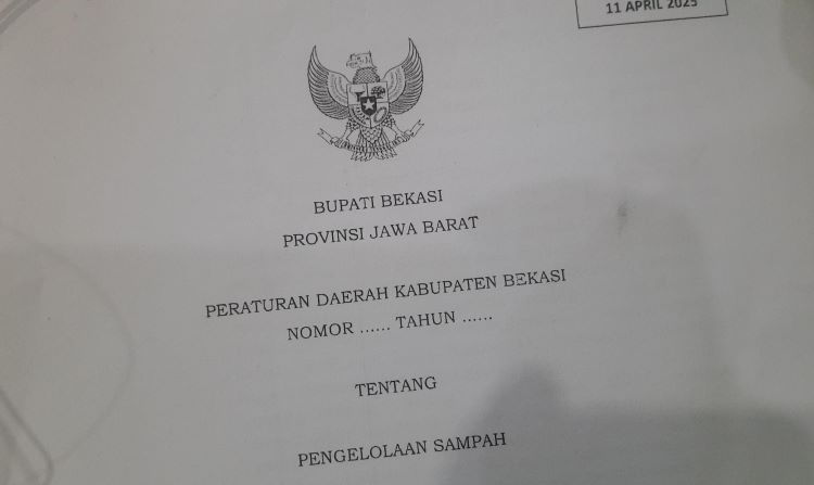 DPRD Kabupaten Bekasi telah mengesahkan Perda tentang Pengelolaan Sampah dalam rapat paripurna pada 17 April 2025 lalu
