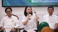 Wakil Menteri Pemberdayaan Perempuan dan Perlindungan Anak, Veronica Tan saat menghadiri acara “Gerakan Bersama Desa/Kelurahan Siaga TB” di Desa Sukadami, Cikarang Selatan, Kabupaten Bekasi, Senin (15/07) kemarin.