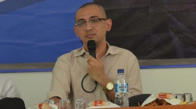 Ketua IKPM Gontor Kabupaten Bekasi, Aboy Maulana.