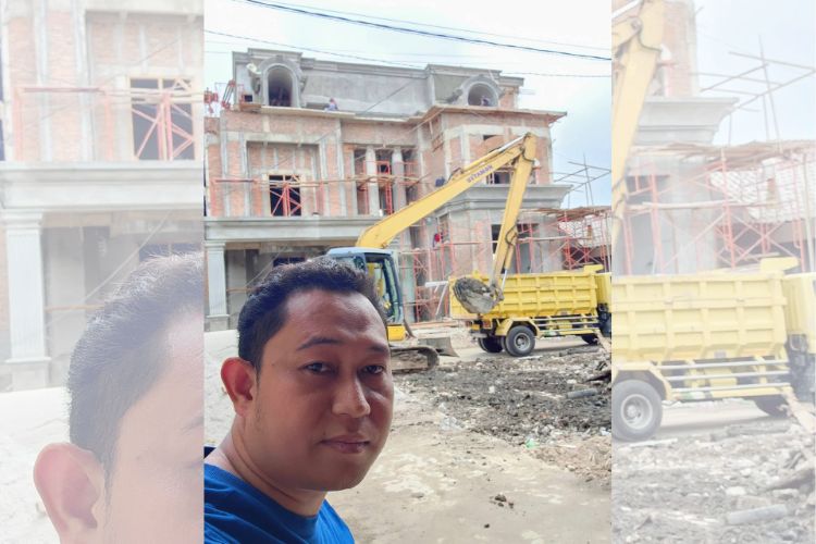 Sebelum ditetapkan sebagai tersangka oleh KPK, Sarjan sempat mengunggah foto rumah barunya yang sedang dalam proses pembangunan di akun TikTok pribadinya, "Bang Sarjan".