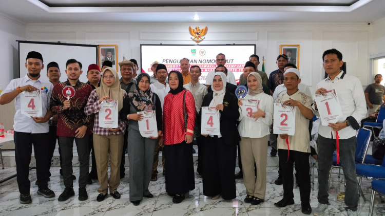 Penetapan dan Pengundian Nomor Urut Calon BPD Sukadami, Minggu (17/05).