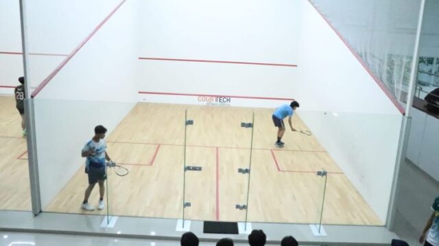 Cabang olahraga squash sebagai cabang baru yang mulai diperkenalkan kepada pelajar pada Popda Kabupaten Bekasi 2026.