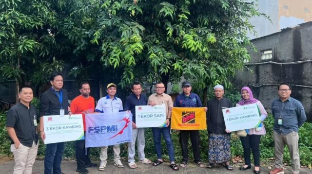 BPJS Ketenagakerjaan Cabang Bekasi Cikarang bersama Aliansi Buruh Bekasi Melawan (BBM) menggelar kegiatan sosial bertajuk “May Day Berbagi Qurban 2026” dalam rangka memperingati Hari Buruh Tahun 2026.