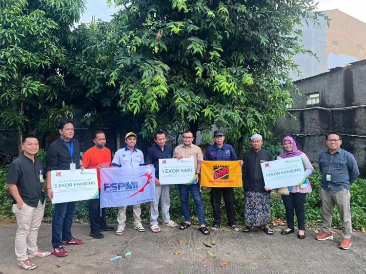 BPJS Ketenagakerjaan Cabang Bekasi Cikarang bersama Aliansi Buruh Bekasi Melawan (BBM) menggelar kegiatan sosial bertajuk “May Day Berbagi Qurban 2026” dalam rangka memperingati Hari Buruh Tahun 2026.