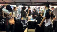 Polri menggelar pasar murah dan bazar UMKM dalam rangka memperingati Hari Bhayangkara ke-80 Tahun 2026.