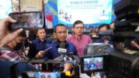 BPJS Kesehatan Direktur Utama BPJS Kesehatan, Prihati Pujowaskito usai menghadiri Public Expose Laporan Pengelolaan Program dan Laporan Keuangan BPJS Kesehatan Tahun 2025, Kamis (02/07).