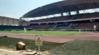 Proses renovasi: Stadion Wibawa Mukti di Kecamatan Cikarang Timur, Kabupaten Bekasi berpeluang menjadi markas baru Adhyaksa FC untuk mengarungi kompetisi Super League musim 2026/2027.