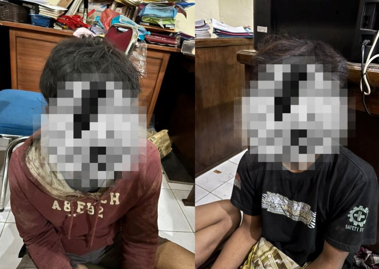 Dua orang terduga pelaku pencurian di di sebuah warung sembako yang terletak di Kampung Ceper Kredok, Desa Sukaragam, Kecamatan Serang Baru, Kabupaten Bekasi berhasil diamankan petugas kepolisian bersama warga, sementara seorang lainnya berhasil melarikan diri.