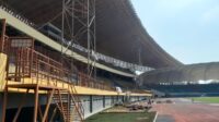 Kondisi Stadion Wibawa Mukti dalam proses renovasi. Proses ini diperkirakan rampung pada September 2026